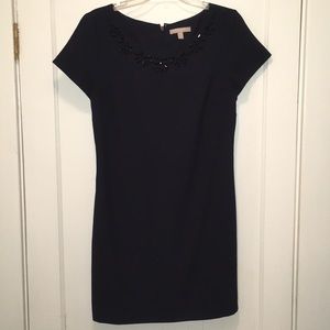 Beautiful BR navy blue shift dress.